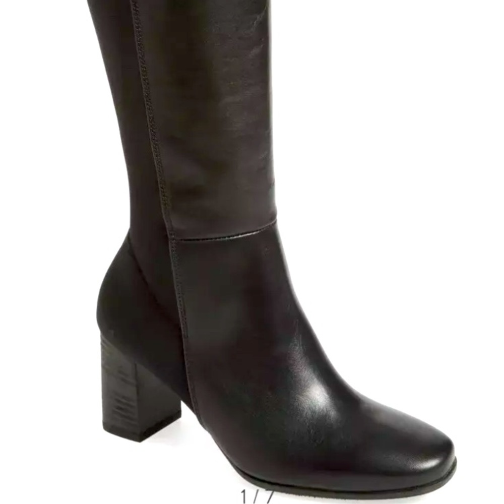 Paul Green Belmont Black Knee High Boots Women's